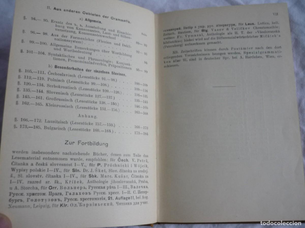 Libros antiguos: Gram&aacute;tica comparada lenguas eslavas Vergleichende Grammatik - Foto 10