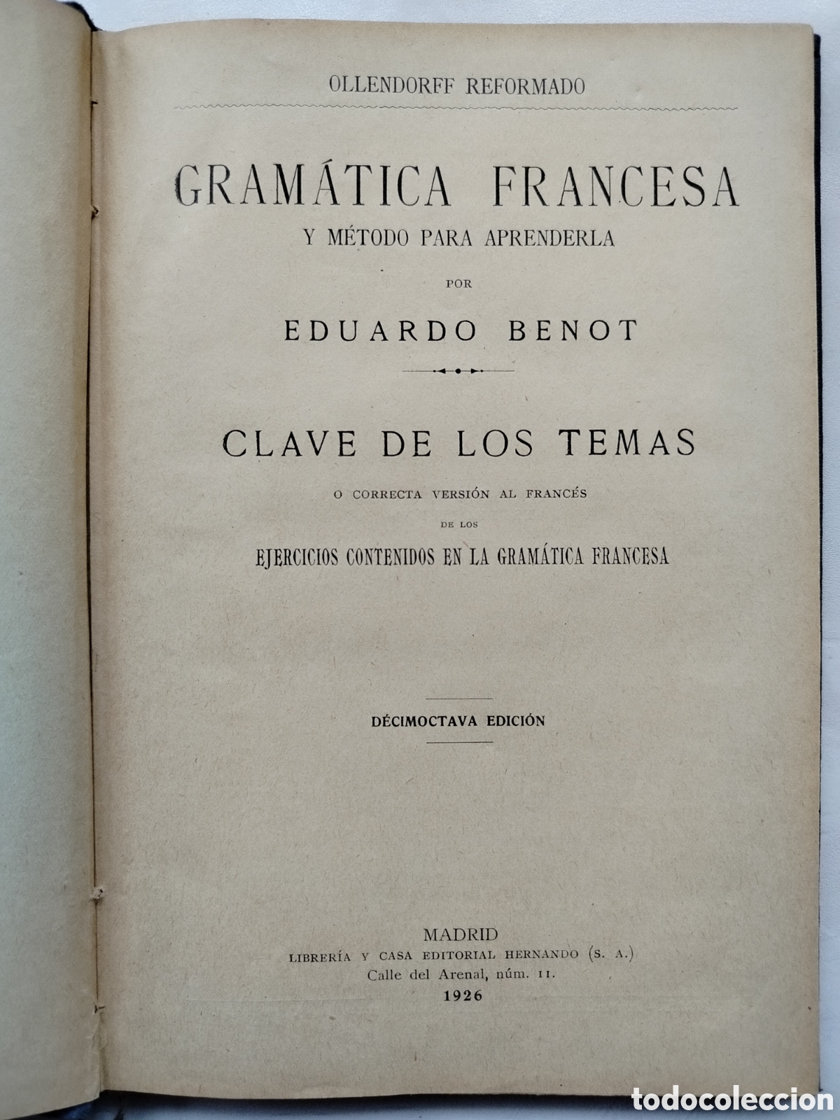 Libros antiguos: Gram&aacute;tica Francesa Libro - Foto 3