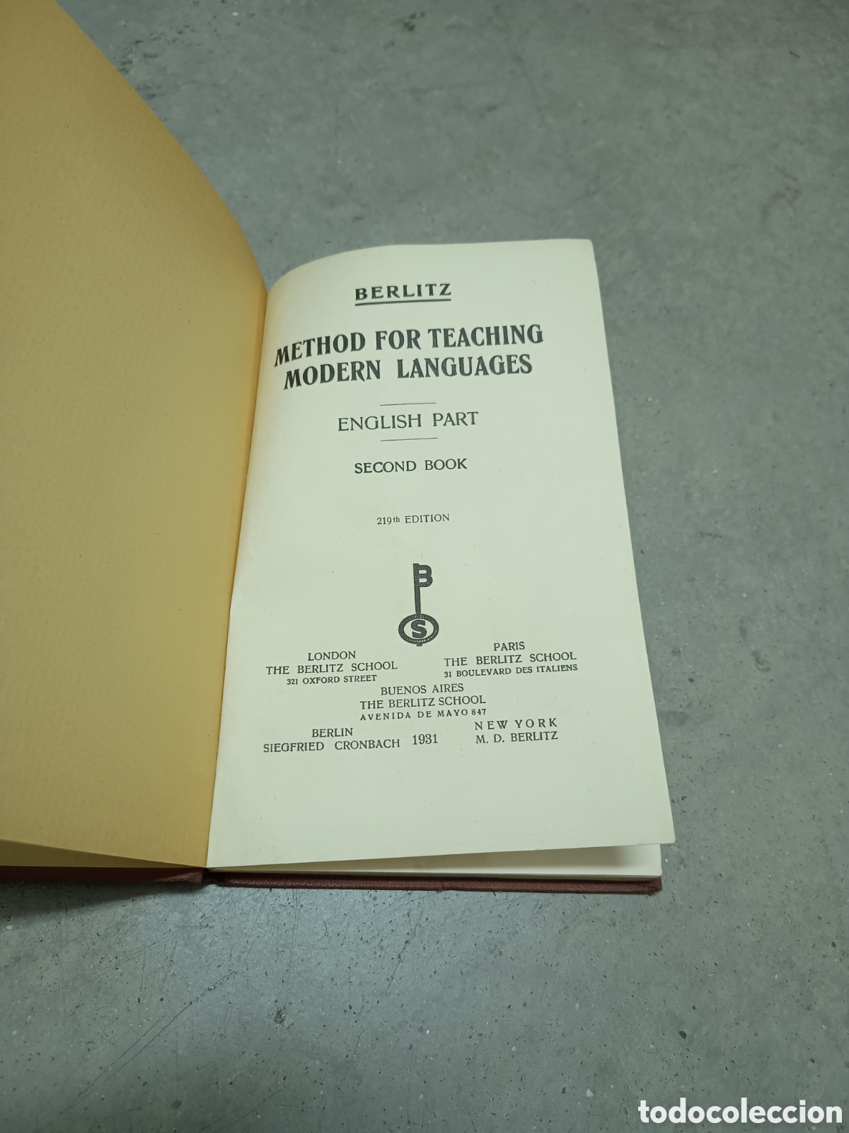 Libros antiguos: BERLITZ - METHOD FOR TEACHING MODERN LANGUAGES - ENGLISH PART - SECOND BOOK - 1926 - Foto 4