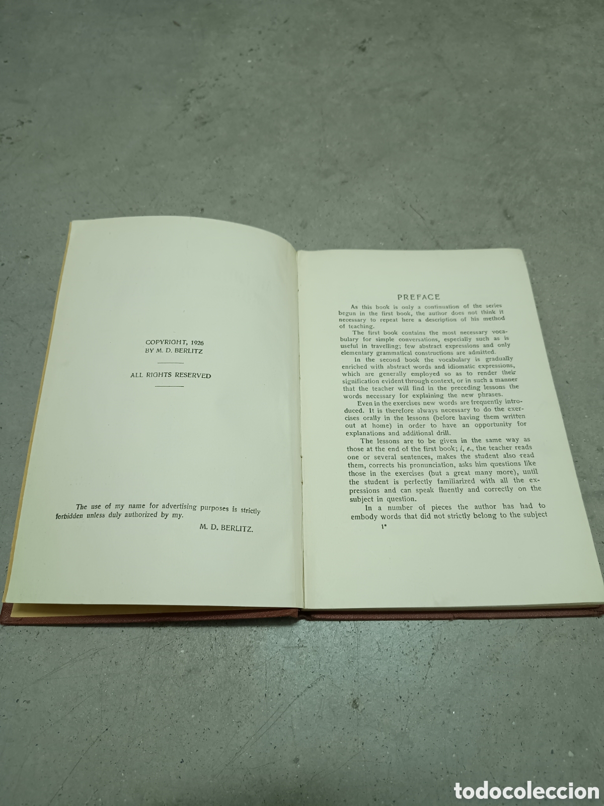 Libros antiguos: BERLITZ - METHOD FOR TEACHING MODERN LANGUAGES - ENGLISH PART - SECOND BOOK - 1926 - Foto 5