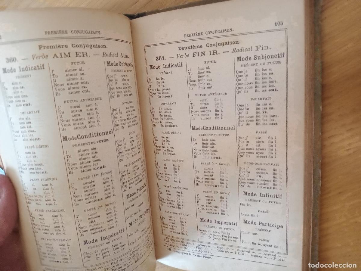 Libros antiguos: Grammaire. Gram&aacute;tica francesa 1909 - Foto 5