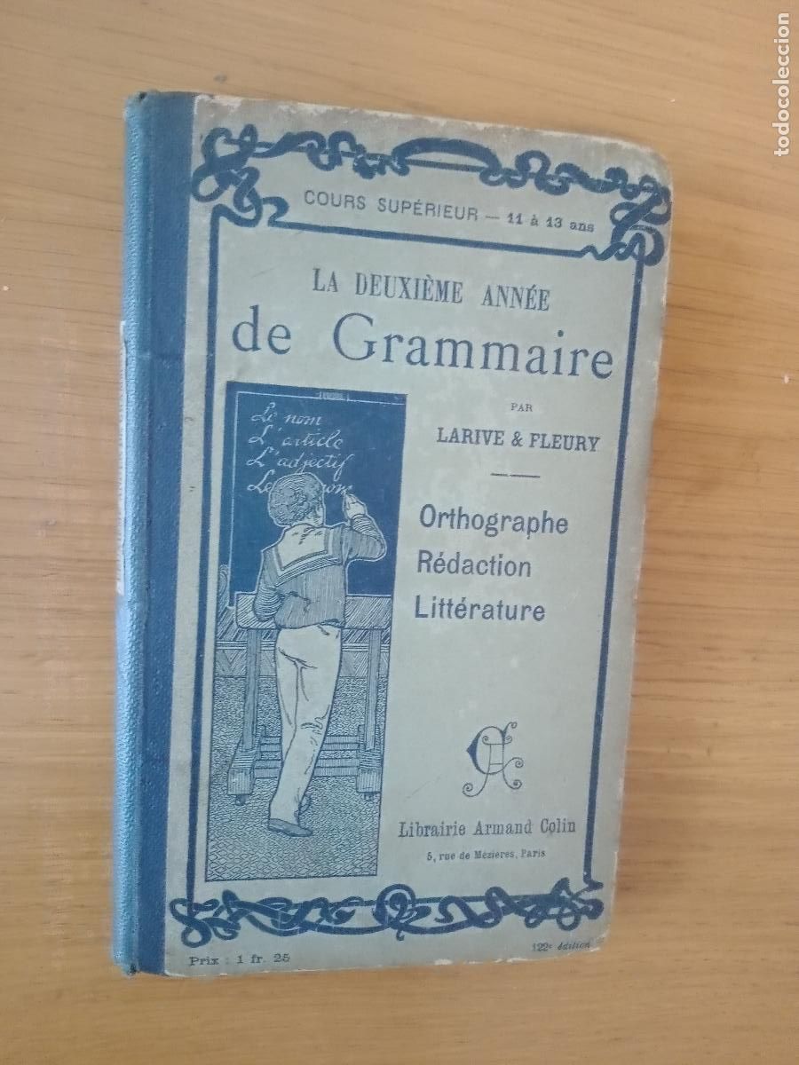 Libros antiguos: Grammaire. Gram&aacute;tica francesa 1909 - Foto 1