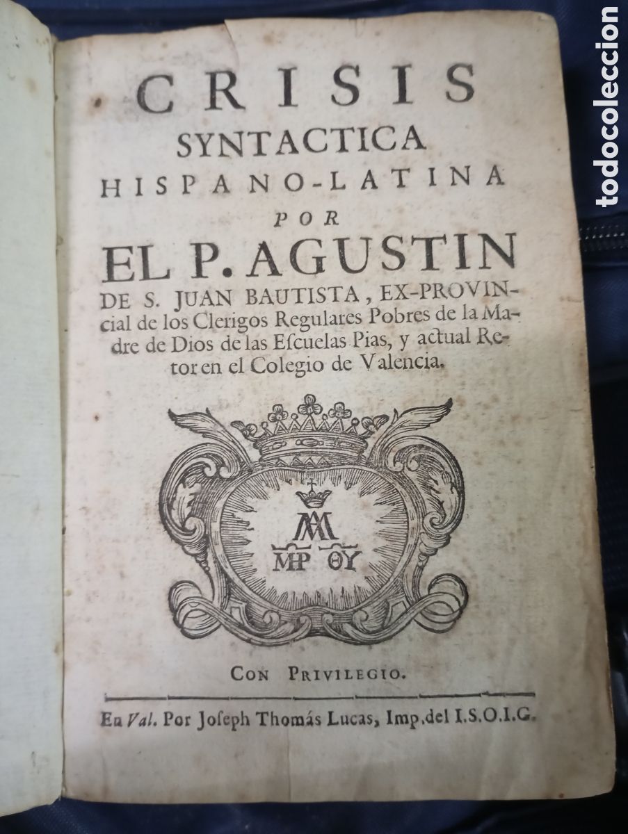 Libros antiguos: Crisis syntactica hispano-latina - Foto 3