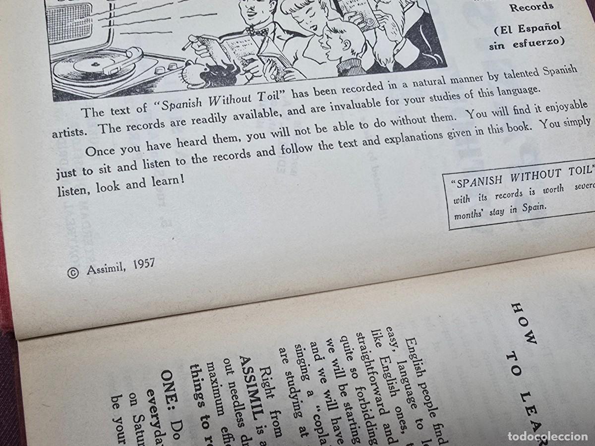 Libros antiguos: Spanish Without Toil - Assimil. 1957 - Foto 6