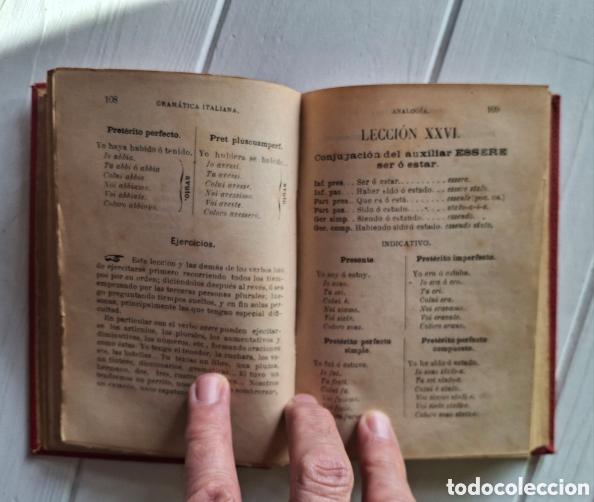Libros antiguos: GRAM&Aacute;TICA ITALIANA. M.O&Ntilde;ATE - Foto 5