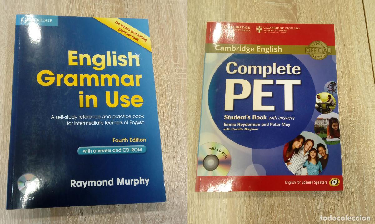 Libros antiguos: Lote 2 libros: English Grammar in Use Fourth Edition / Complete PET Student&rsquo;s Book with answers