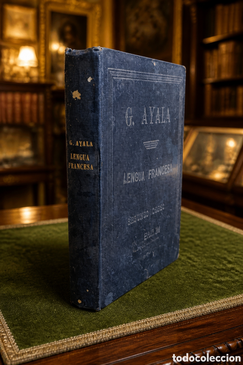 Libros antiguos: Libro antiguo titulado &rdquo;M&eacute;todo-Diccionario Te&oacute;rico-Pr&aacute;ctico para la Ense&ntilde;anza del Idioma Franc&eacute;s&rdquo;