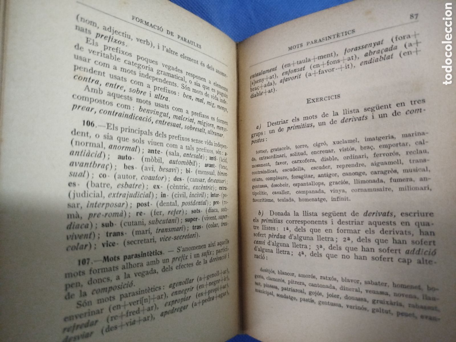 Libros antiguos: Jeroni Marva, Curs pr&agrave;ctic de gram&agrave;tica catalana - Foto 2