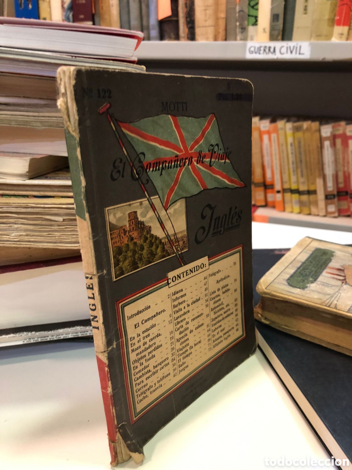 Old books: El Compa&ntilde;ero de Viaje. Ingl&eacute;s - Motti