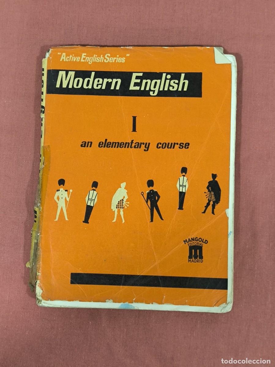 Libros antiguos: Libro Modern English I An Elementary Course &ndash; Mangold M&eacute;todo Ingl&eacute;s Vintage
