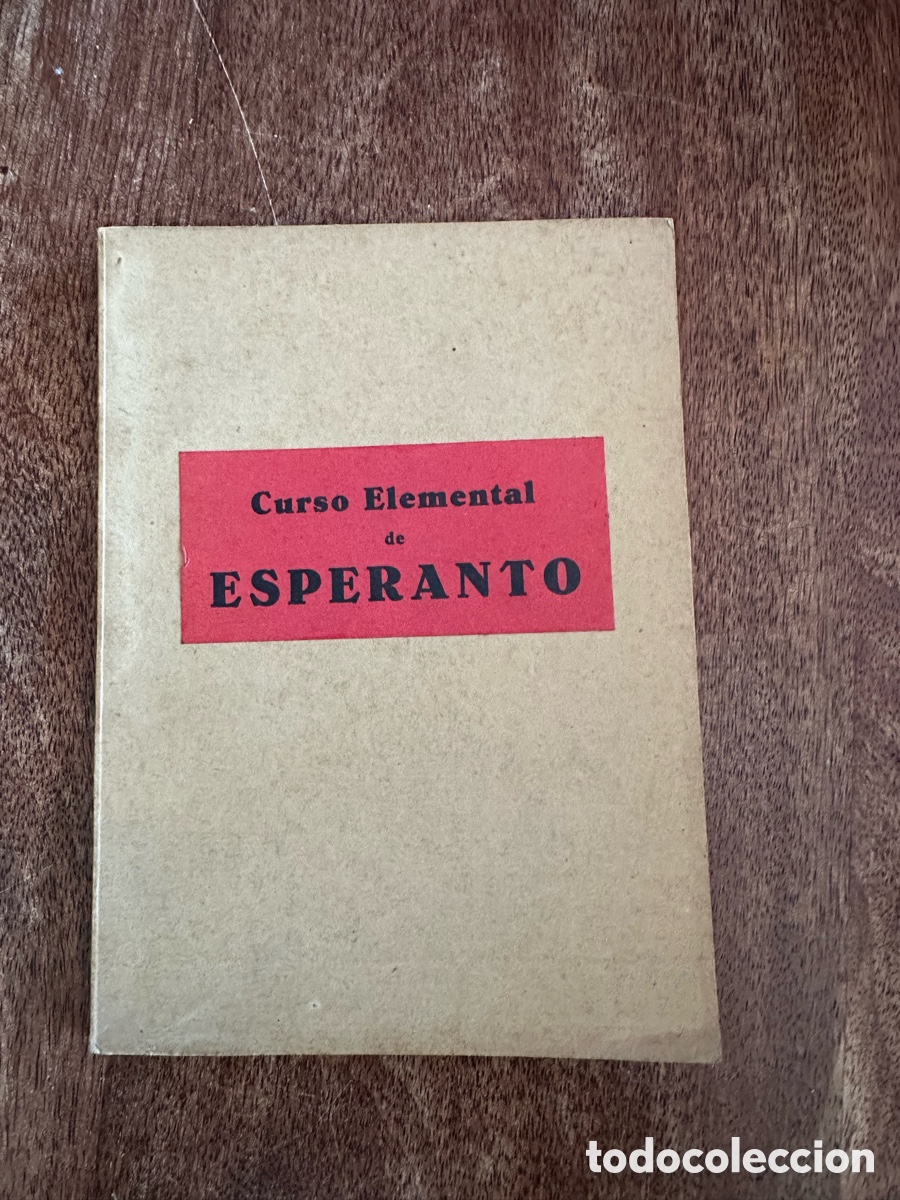 Libros antiguos: Curso Elemental de Esperanto (1933) - Prolet-esperantista Unio de Iber-Amerikaj Landoj - Barcelona