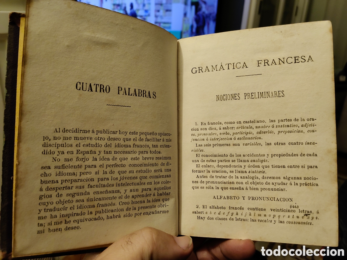 Libros antiguos: Gram&aacute;tica francesa jules Troullioud a&ntilde;o 1891 - Foto 4