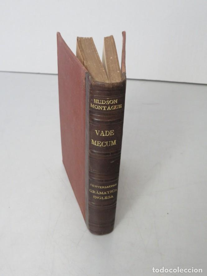 Old books: VADE-MECUM: COMPA&Ntilde;ERO INDISPENSABLE DEL ESTUDIANTE DE INGL&Eacute;S. G. HUDSON. 1875. BARCELONA