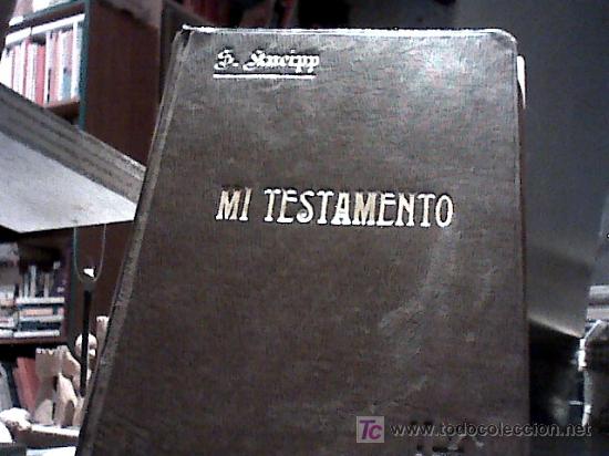 Libros antiguos: mi testamento (1910) - Foto 1