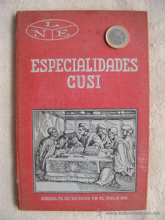 Libros antiguos: ANTIGUO CAT&Aacute;LOGO ESPECIALIDADES CUSI. FARMACIA. A&Ntilde;O 1929