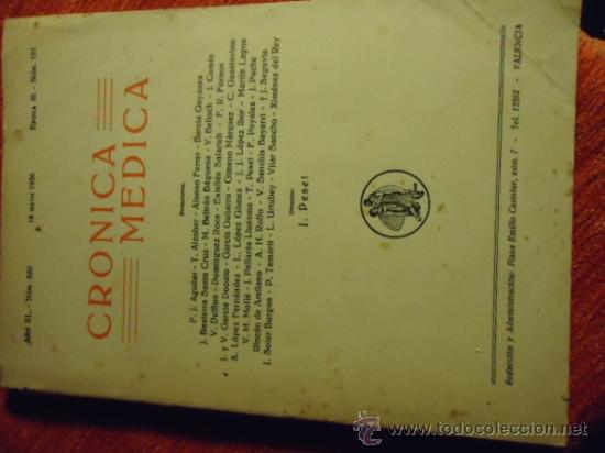 Antiquarische B&uuml;cher: 1936 cronica medica n 101