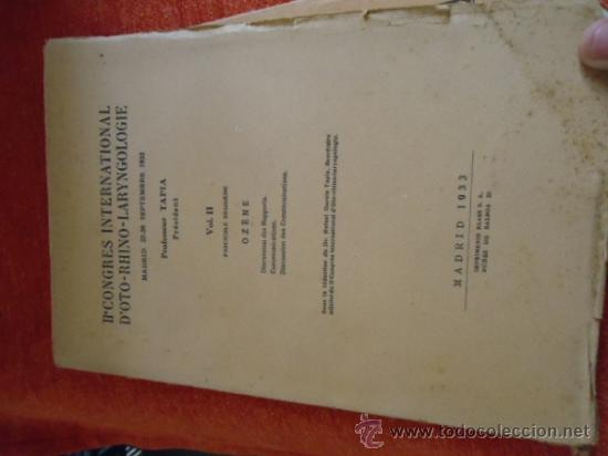 Old books: ii congreso intenacional de laringologia 1933