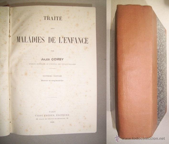 Libros antiguos: COMBY, Jules. Trait&eacute; des maladies de lenfance - Foto 1