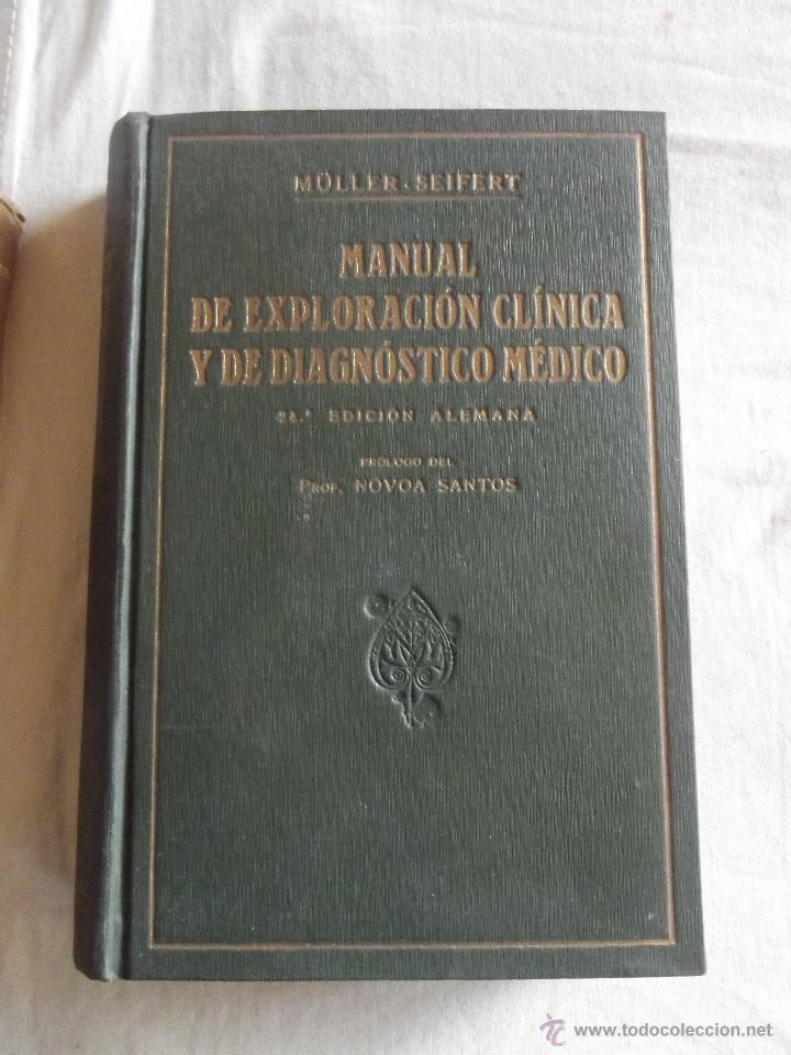 Libros antiguos: MANUAL DE EXPLOTACION CLINICA Y DE DIAGNOSTICO MEDICO POR MULLER Y SEIFERT