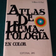 Libros antiguos: ATLAS DE HEMATOLOGIA. PLATT. ED. JIMS. BARCELONA. 1ª ED. ESPAÑOLA. Lote 44542682