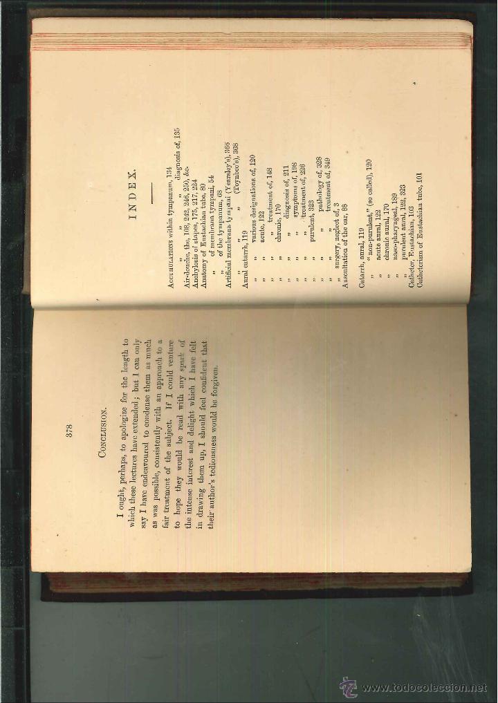 Libros antiguos: LECTURES ON AURAL CATARRH. Peter Allen - Foto 4