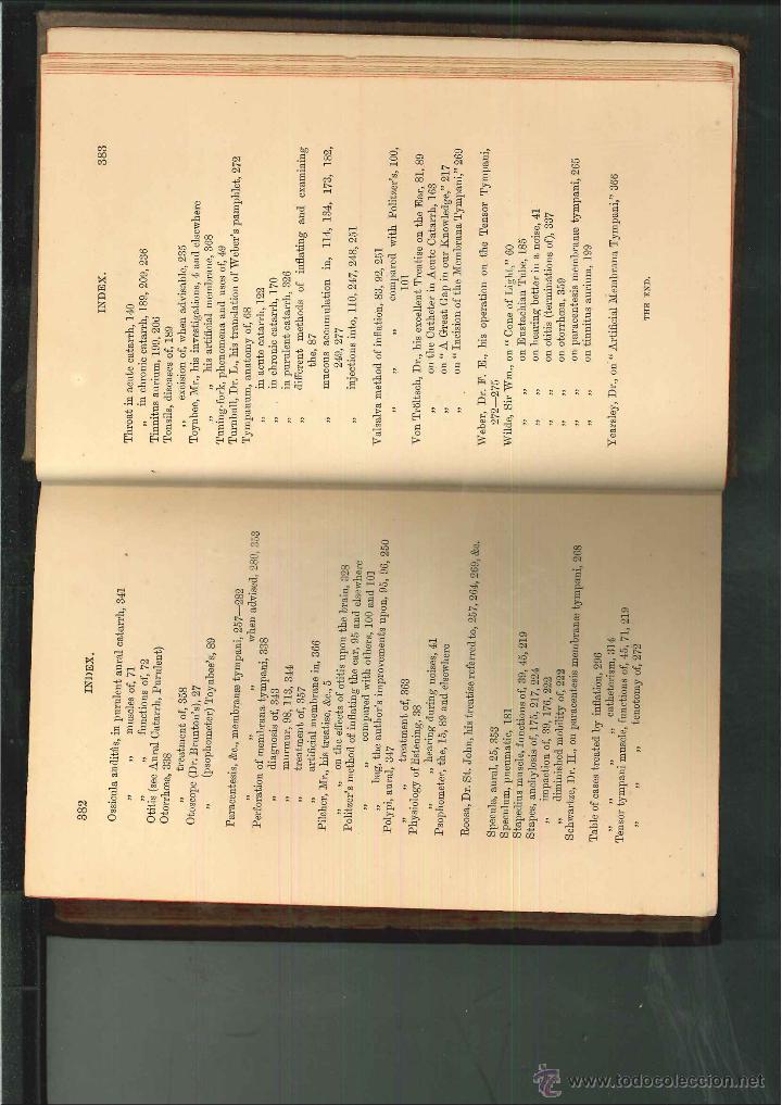 Libros antiguos: LECTURES ON AURAL CATARRH. Peter Allen - Foto 6
