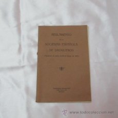 Libros antiguos: REGLAMENTO SOCIEDAD ESPAÑOLA DROGUEROS 1923
