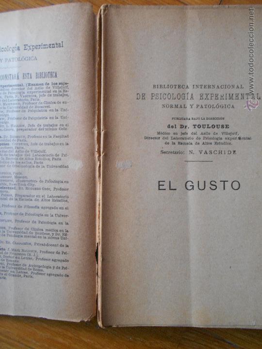 Libros antiguos: EL GUSTO, D. Marchand, - Foto 3
