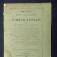 Libros antiguos: PEDRO MARTINEZ DE ANGUIANO MEMORIA DE LA GLOSOPEDA O FIEBRE AFTOSA ZARAGOZA 1882. Lote 54673379