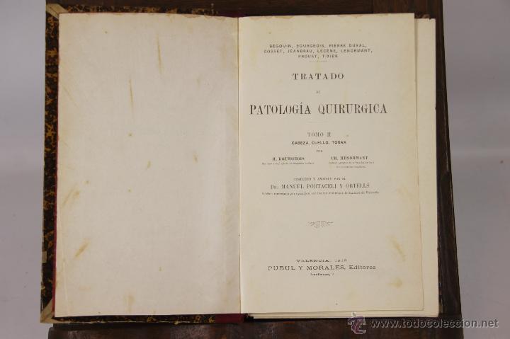 Libros antiguos: 6595 - TRATADO DE PATOLOG&Iacute;A QUIRURGICA. 3 VOLUM. VV. AA. EDIT. PUBUL Y MORALES. S/F.