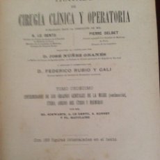 Libros antiguos: CIRUGIA CLINICA Y OPERATORIA, DENTU. Lote 62731256