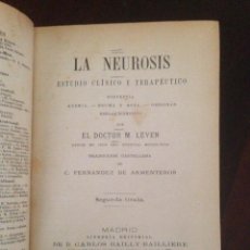 Libros antiguos: LA NEUROSIS, LEVEN. Lote 62731620