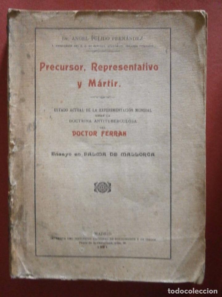 Libri antichi: Precursor, representativo y m&aacute;rtir. Estado actual de la experimentacion mundial sobre la doctrina an