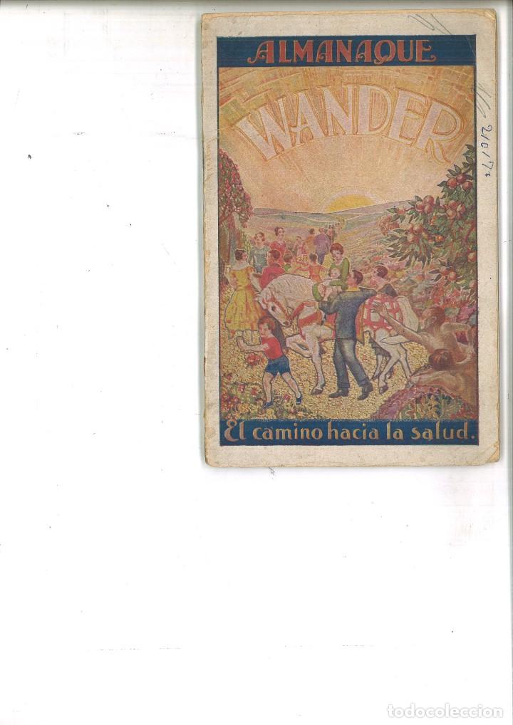 Libri antichi: ALMANAQUE WANDER. EL CAMINO HACIA LA SALUD A&Ntilde;O 1931.