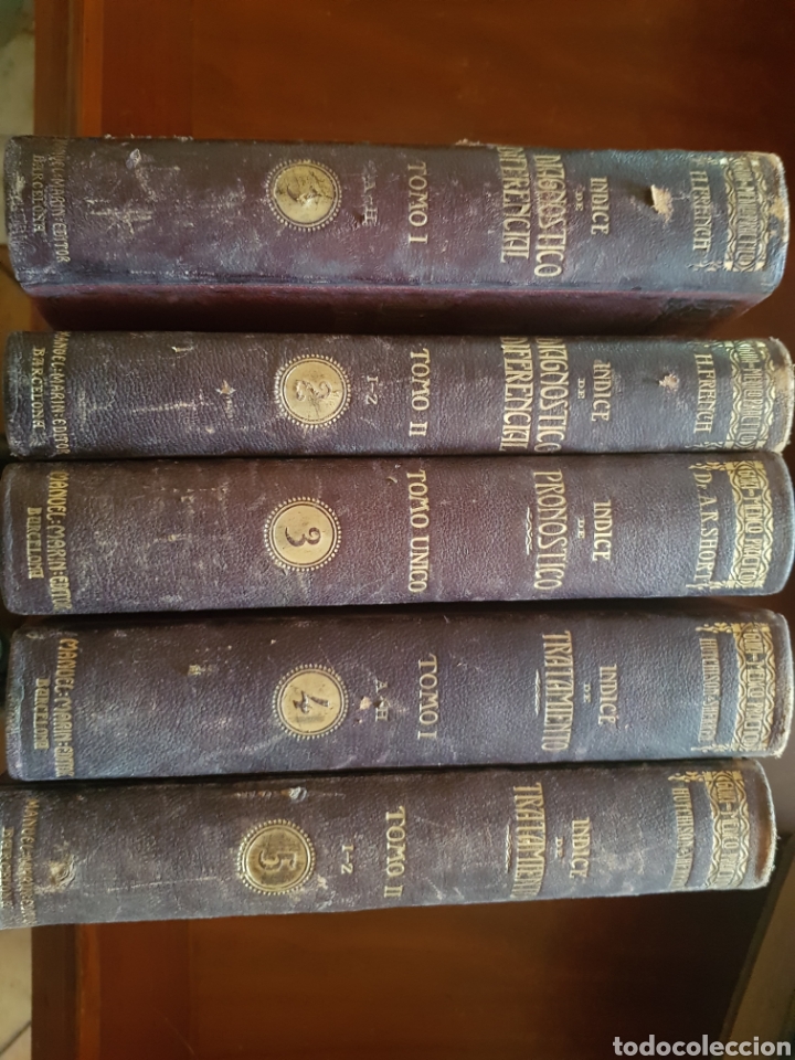 Livres anciens: GU&Iacute;A DEL M&Eacute;DICO PRACTICO. H FRENCH ET ALII. 5 TOMOS OBRA COMPLETA BARCELONA 1917-1918