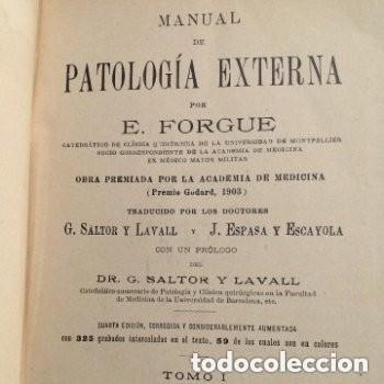 Libros antiguos: Patolog&iacute;a Externa. Forgue - Foto 3