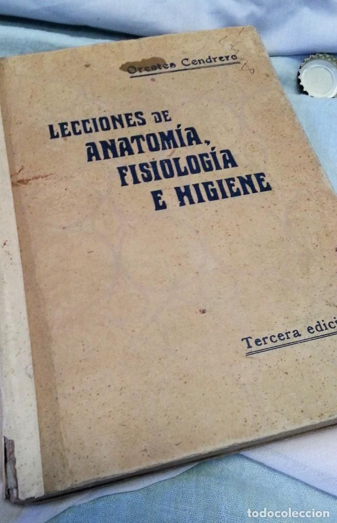 Libros antiguos: Libro LECCIONES DE ANATOMÍA del año 1930 - Foto 1 - 136707154