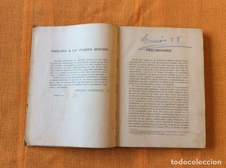 Libros antiguos: Elementos de higiene.Orestes Cendrero - Foto 3
