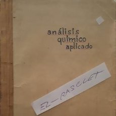Libros antiguos: ANTIGUO LIBRO DE APUNTES DE ANALISIS QUIMICO APLICADO - CONSTA DE 360 PAGINAS -. Lote 154461614