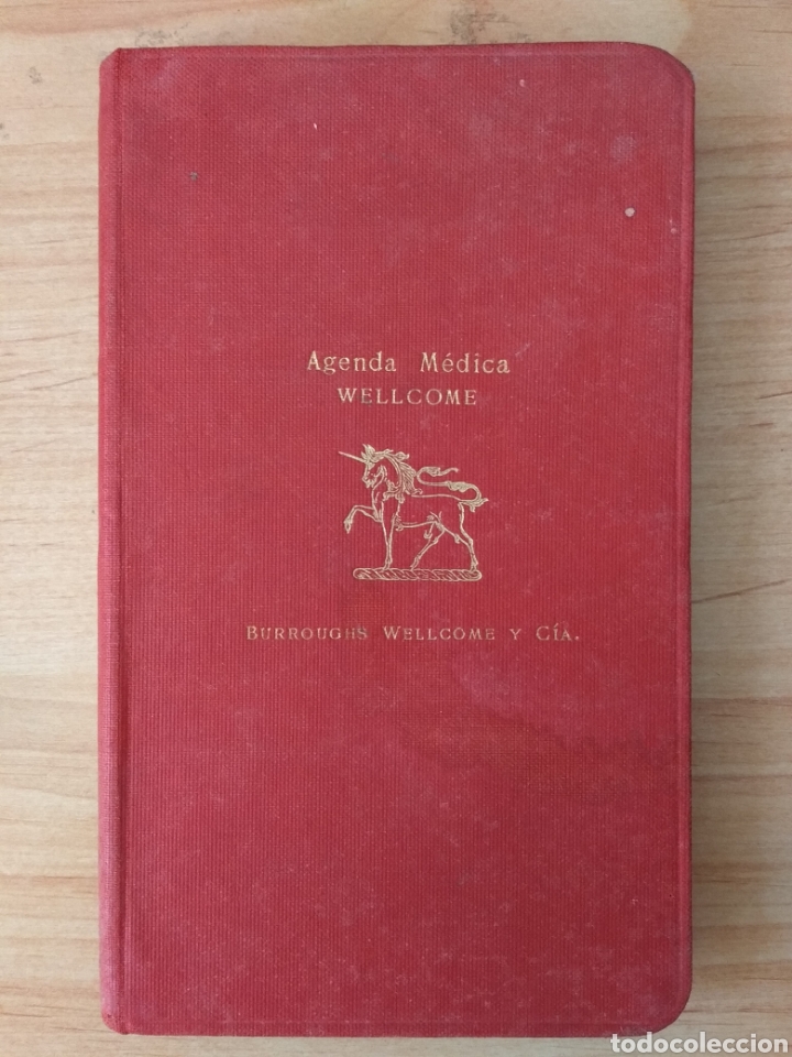 Libri antichi: Agenda m&eacute;dica Wellcome. Burroughs Wellcome y c&iacute;a. A&ntilde;os 20