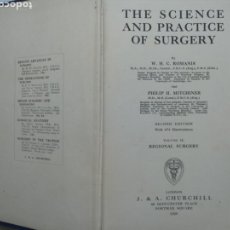 Libros antiguos: LIBRO THE SCIENCE AND PRACTICE OF SURGERY VOLUMEN 2 . AÑO 1929 ROMANIS AND MITCHINER. Lote 161659498