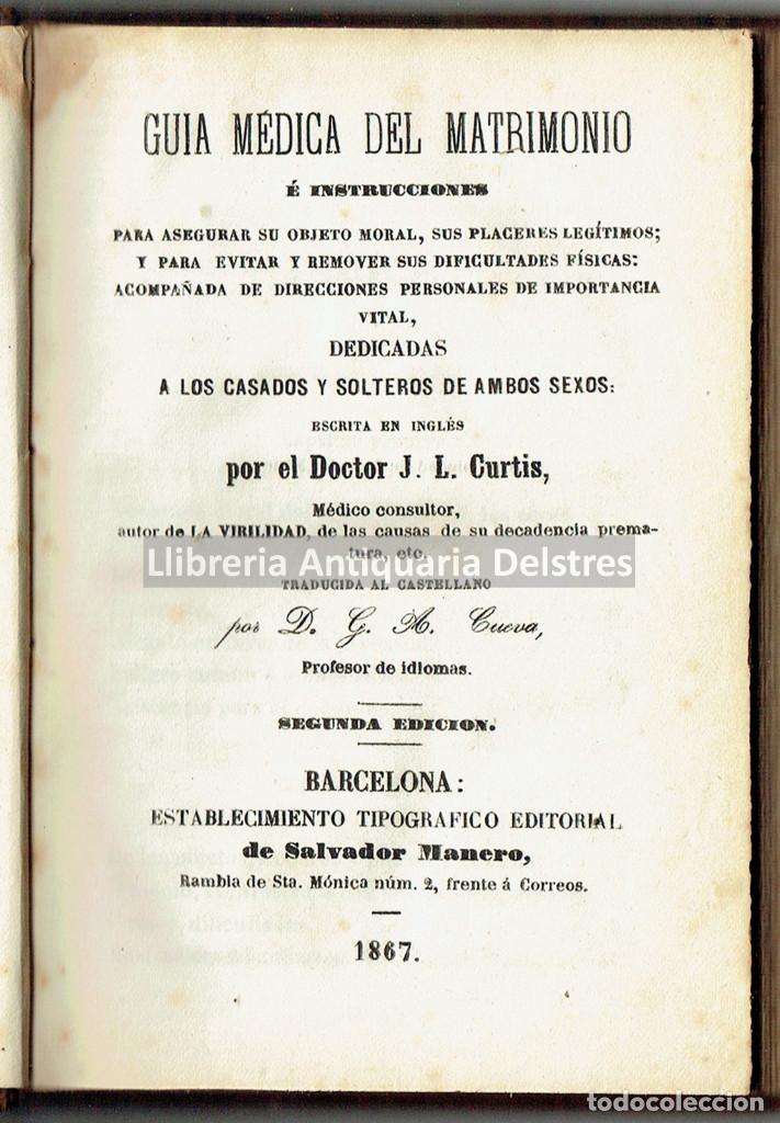 Mujeres Barcelona 1867 Dr J L Curtis Gu Comprar Libros Antiguos De Medicina Farmacia Y Salud En Todocoleccion