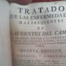 Livros antigos: TRATADO DE LAS ENFERMADADES MAS FREQUENTES DE LAS GENTES DEL CAMPO .. Lote 264489404