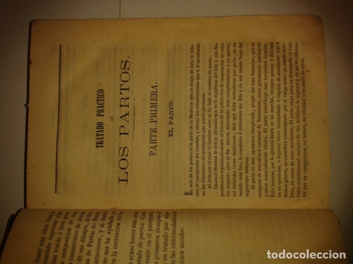 Libros antiguos: TRATADO PR&Aacute;CTICO DE LOS PARTOS 18?? MOREAU - Foto 2