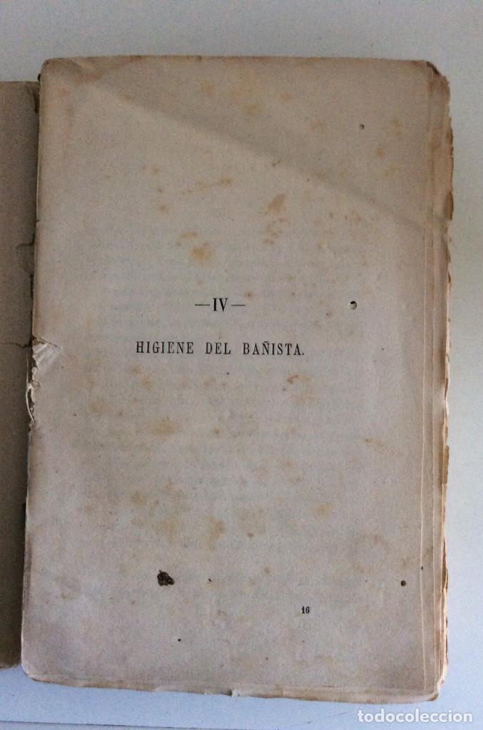Libros antiguos: HIGIENE DE LOS BAÑOS DE MAR Y MANUAL PRÁCTICO DEL BAÑISTA.-DON PEDRO FELIPE MONLAU 1869 Higiene de - Foto 4 - 190552800