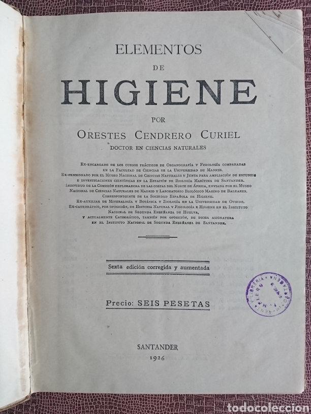 Libros antiguos: Elementos de higiene - Foto 3