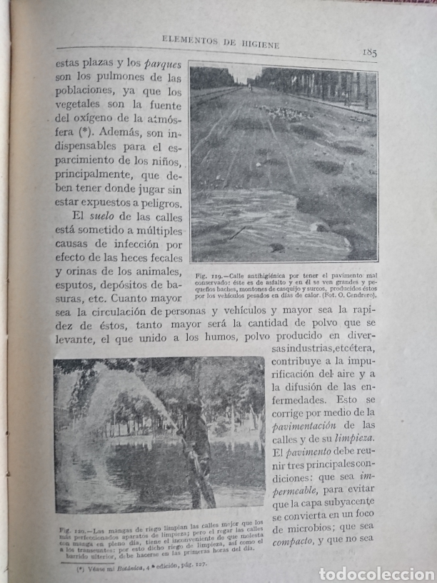 Libros antiguos: Elementos de higiene - Foto 7