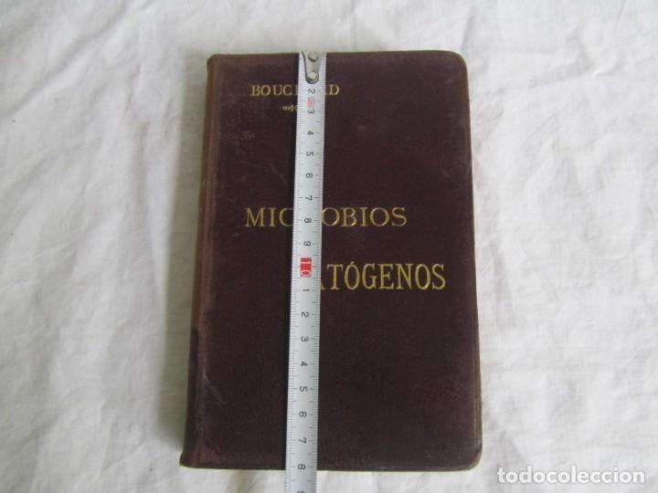 Libros antiguos: Microbios pat&oacute;genos, CH. Bouchard, 1893 - Foto 4