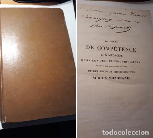 Libros antiguos: LIBRO ...DE DEGR&Eacute; DE COMPETENCE DES MEDECINS..1828..