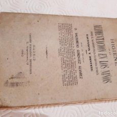 Libros antiguos: HIGIENE DE LA ALIMENTACION EN LOS NIÑOS. 1893. D.BALDOMERO GONZALEZ ALVAREZ.. Lote 218040941